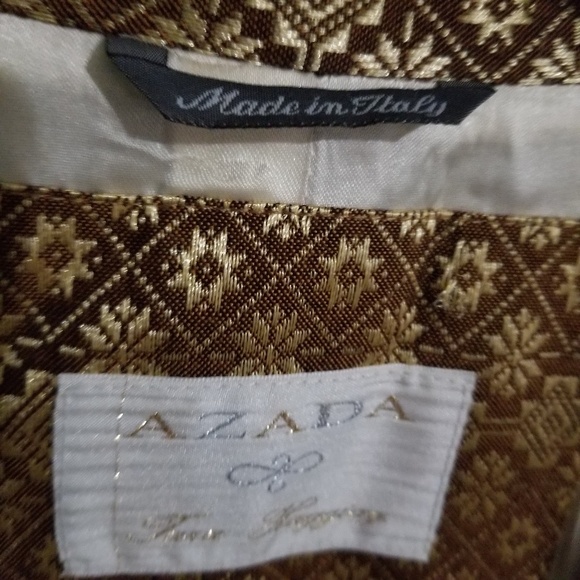 Azada By Tara Haggiag 100% Silk Jacket Made Italy - Picture 5 of 8